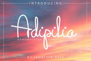 Adipilia: A Sweet, Friendly Script Font