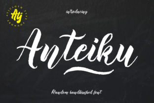 Anteiku: A Textured Brush Font for Unique Design Expression