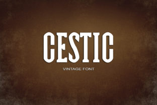 Cestic: A Bold Vintage Font Inspired by 80s Typography