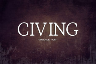 Civing: A Bold Vintage Font for Modern Creativity