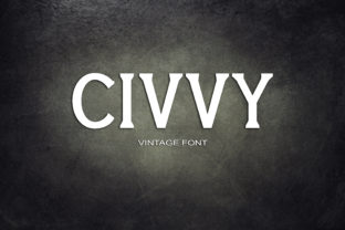 Civvy: A Bold Vintage Font for Modern Design