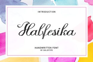 Halfesika Script: A Sweet Handwritten Font with Romantic Charm