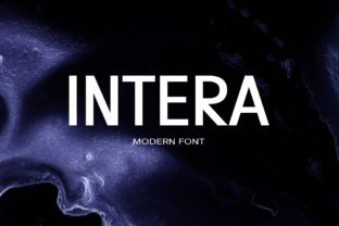 Intera: A Modern Sans Serif Font Inspired by Traditional Sign Painting