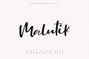 Malutik: A Casual, Yet Elegant Script Font with a Modern Feel