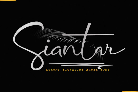 Siantar: A Luxurious Signature Font for Craft Projects and Branding