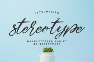 Stereotype Handmade Calligraphy Font: Where Playful Energy Meets One-of-a-Kind Typography