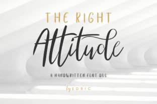 The Right Attitude Duo: A Font Set That Reflects Modern Creativity