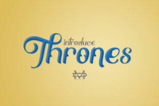 Thrones: A Modern Script Font with a Unique Style