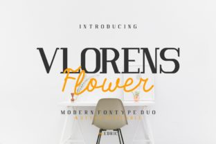 Vlorens Flower Duo: Where Modern Typography Meets Effortless Style