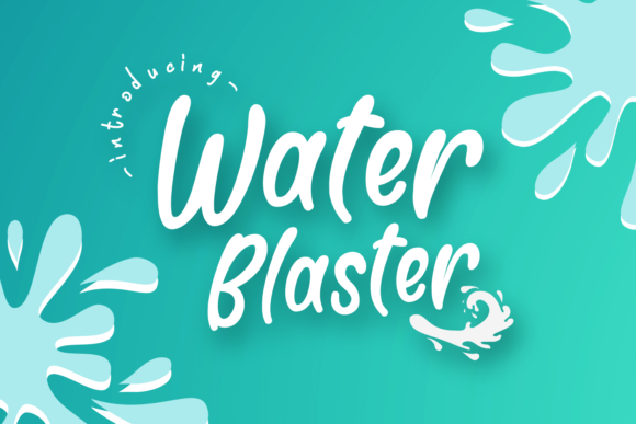 Water Blaster Font: A Modern Twist for Digital Expression